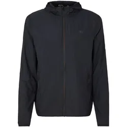 TOM TAILOR Herren Atmungsaktive Sport-Jacke, schwarz, Uni, Gr. S