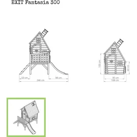 EXIT TOYS Spielhaus Fantasia 300 rot 50.11.13.00