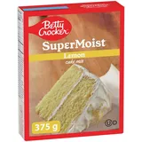 Betty Crocker Kuchenmischung – Super feuchter Zitronengeschmack, 375 g Packung Kuchenmischung, Backmischung