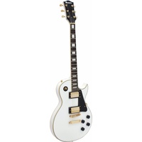 Dimavery LP-520 E-Gitarre, weiß/gold