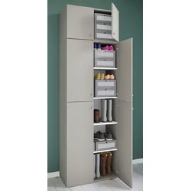 VCM Drehtürenschrank Lona 70 x 223 x 39 cm Grau