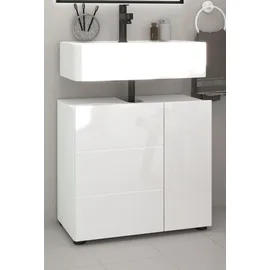 inn.furn Waschbeckenunterschrank weiß Hochglanz 60 cm Larik