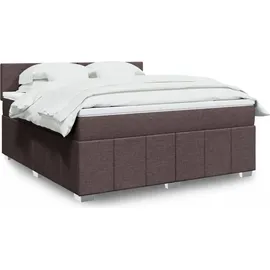 vidaXL Boxspringbett 180 x 200 cm Dunkelbraun