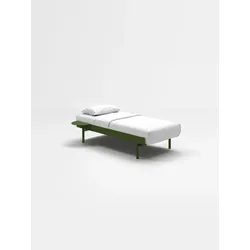 MOEBE Bett 90cm hoch - Pine Green