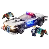 lumibricks Cyberpunk Neoncity - Polizei Streifenwagen, Konstruktionsspielzeug
