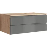 byLIVING SHAPE, Breite 80 cm, Artisan Eiche/anthrazit, Griffleiste