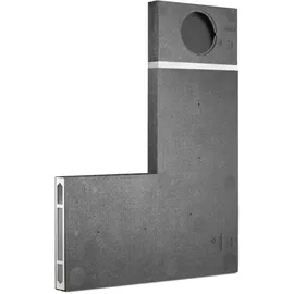 LUNOS 041154 Fassadenelement LUNOtherm S60 mit Schallschutz, für Dämmstärken ab 60mm, Tiefe 60mm, kürzbar bis 630x400mm