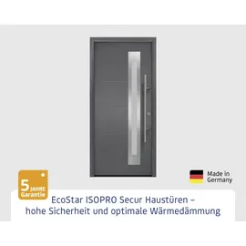 Hörmann EcoStar ISOPRO Secur IPS 780S links 110 x 210 cm anthrazit metallic