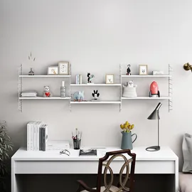 [en.casa] Strängnäs Wandregal 60 x 15 x 50 cm Weiß