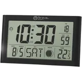 Miraval Digitale LCD Tischfunkuhr mit Datumsanzeige + Temperaturanzeige