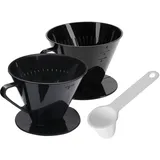 Westmark Kaffee-Set 3tlg. 2 Kaffeefilter Gr. 2 und Gr. 4 + Kaffee-Dosierlöffel