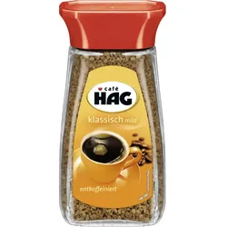 Café HAG klassisch mild entkoffeiniert 100G