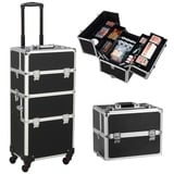 3 in 1 Alu Kosmetikkoffer Multikoffer Schminkkoffer Trolley Makeup Beauty Case