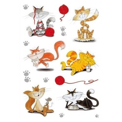 HERMA 3357 10x Sticker DECOR Lustige Katzen beglimmert