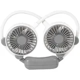 Tragbarer Nackenventilator, Biegsam, Tragbar, Usb-aufladbar, Freihändig, Mini-hängeventilator Für Büro Und Reisen, Weiß