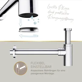 Lenz Gästebad-Set 'Perfect Fit' weiß/chrom 8-teilig