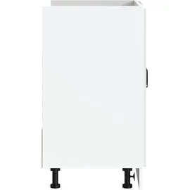 vidaXL Spülenunterschrank Kalmar 80 x 46 x 81,5 cm Hochglanz Weiß