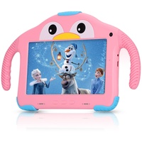 7 Zoll Tablet 32 GB ROM Kinder Tablet für Kinder ab 3-14 jahre Mädchen Junge HD Display Kids Tablet Android kindertablet mit WiFi Dual Kamera Kindersicherung Kindgerechte Hülle Youtube (Pink)