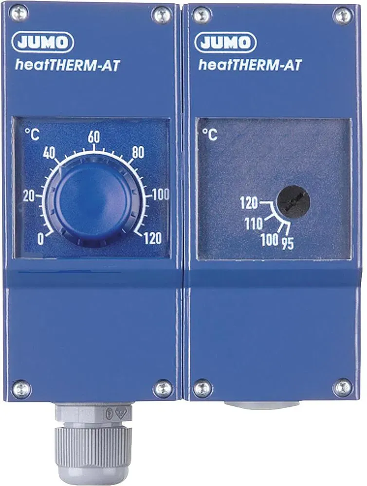 Heizungsdoppelthermostat JUMO heatTHERM AT 603070/0120, 0 bis 120/70 bis 130 °C, R 1/2''