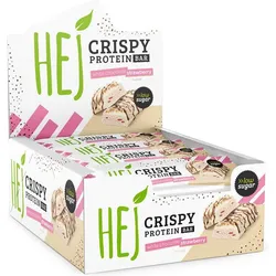 HEJ Natural HEJ Crispy Bar (12x45g) White Chocolate Strawberry EINHEITSFARBE 12 x 45 g