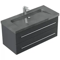 Posseik Badmöbel Granit G654 Yamo 1 Hahnloch SoftClose 100