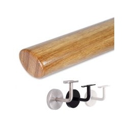 Handlauf Eiche oval | Treppe, Geländer, Wand | nach Maß
