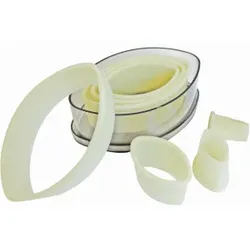 SCHNEIDER Ausstechersatz aus Nylon, oval, Keksausstecher aus Nylon, 7-teiliges Set, glatt