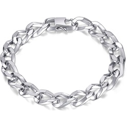 Firetti Edelstahlarmband »Schmuck Geschenk Panzerkette, Kettenglieder« Firetti edelstahlfarben