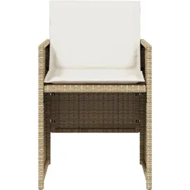 vidaXL Gartenstuhl 56 x 68 x 31 cm beige 4 St.