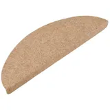 vidaXL Stufenmatten Selbstklebend 30 Stk. Beige 56x17x3 cm