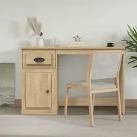 VidaXL Schreibtisch mit Schublade Sonoma-Eiche 115x50x75 cm