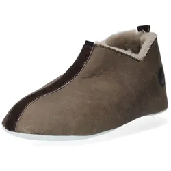 Hausschuh SHEPHERD "Shepherd Hausschuhe Lammfell", Herren, Gr. 44, grau (stone), Lammfell, casual, Schuhe