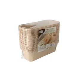 Papstar Pure, eckig, 523 ml, braun