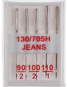 TSI Nähmaschinennadeln silber Jeans