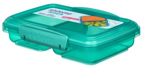 Sistema Lunchbox Small Split, gefriergeeignet, Zweigeteilte Frischhaltedose für den Alltag, 1 Lunchbox, Fassungsvermögen: 350 ml
