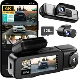 BOTSLAB 4K 3-Kanal Dashcam Auto Vorne Hinten