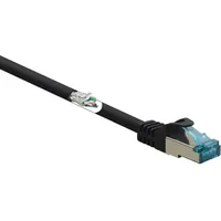 Renkforce RF-5047478 RJ45 Netzwerkkabel, Patchkabel CAT 6a S/FTP 2.00 m Schwarz Flammwidrig 1 St.