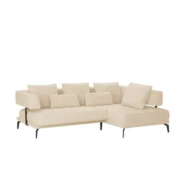 Switch Eckcouch Flachgewebe 2-Sitzer Creme