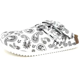 Birkenstock Kay SL Birko-Flor, Paisley Black/White, schmal, 37