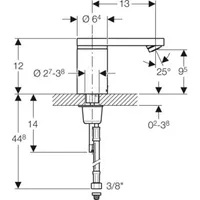 Geberit Typ 186 Waschtischarmatur Chrom