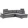 ed exciting design Ecksofa Polyester 4-Sitzer Grau