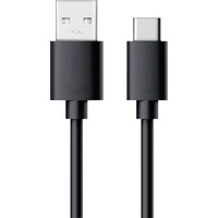 RealPower USB-Kabel USB 2.0 USB-A Stecker, USB-C® Stecker 0.60m Schwarz 255650