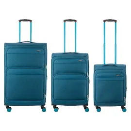 Franky T27-F Koffer-Set 3-tlg. blau/türkis