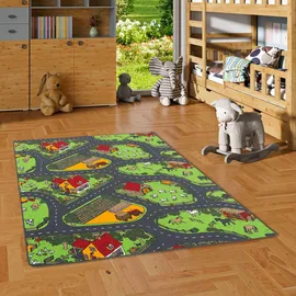 Snapstyle Kinder Spiel Straßenteppich Anthrazit, 200x300cm