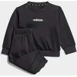adidas Kinder Trainingsanzug LIN JOG JC9745 74 - Black/White - 74