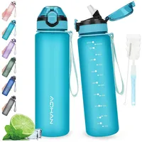 Luxuskollektion AOHAN Trinkflasche 1L auslaufsicher mit Klappdeckel und