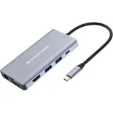 Conceptronic DONN20G 10-in-1 USB 3.2 Gen 1 Dockingstation - USB-C 5Gbps SD,