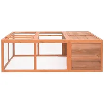 vidaXL Kleintierkäfig 150 x 100 x 50 cm braun
