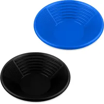 Relaxdays Goldwaschpfanne 2er Set HxD: 8x38 cm