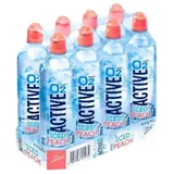 8 Flaschen Active O2 Iced Peach a 750ml incl. Pfand 2,00€ Wasser